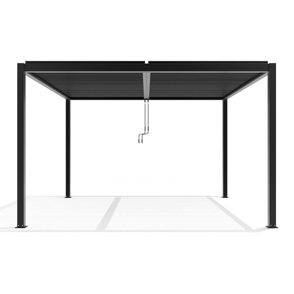Deluxe Charcoal Pergola with roof