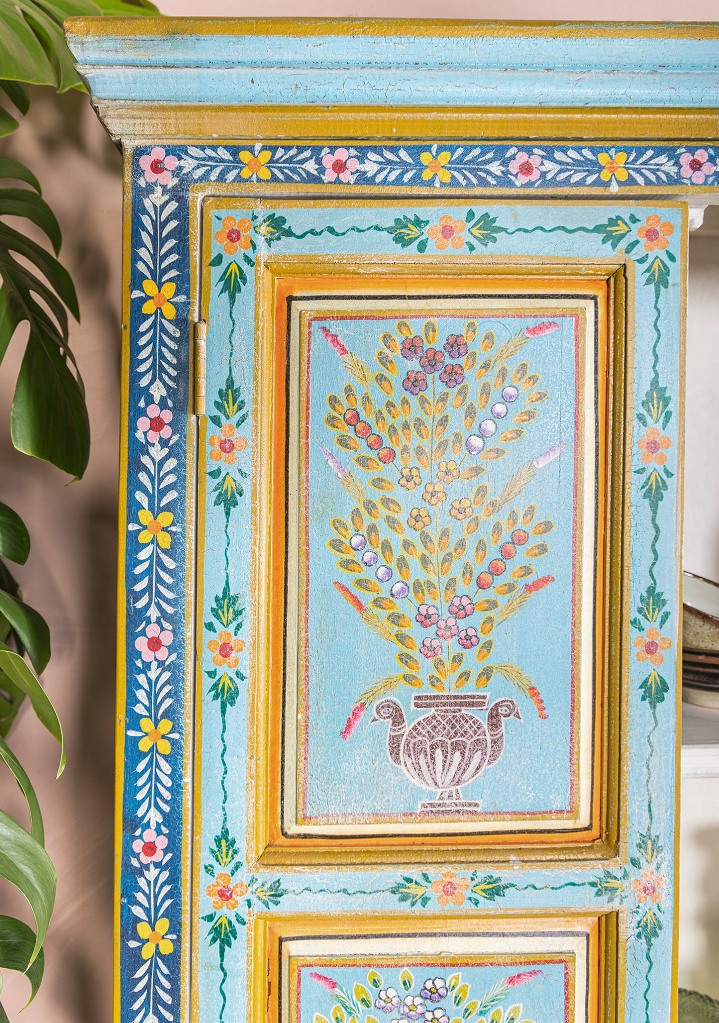 Tall Cupboard Hand Painted
