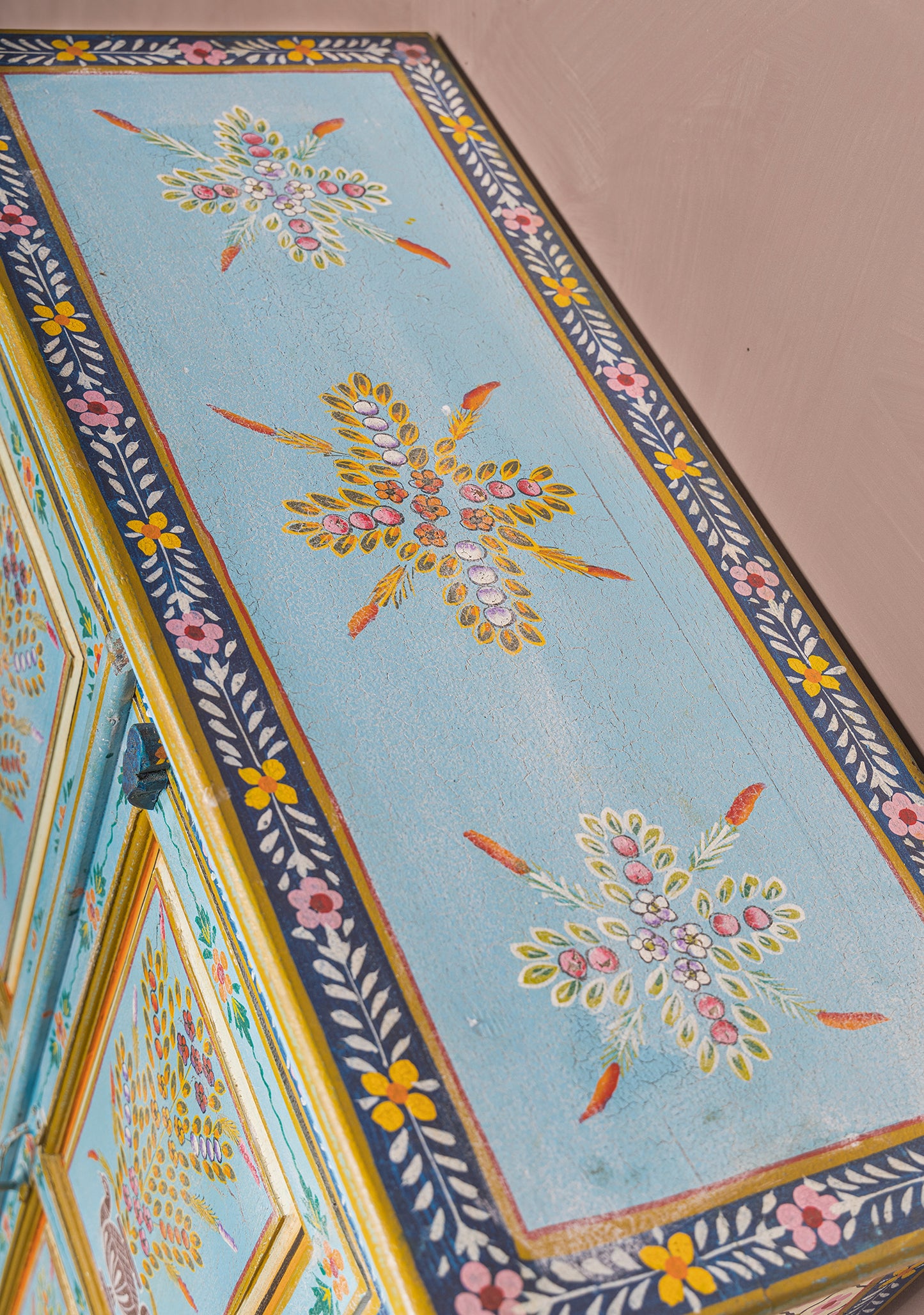 Tall Cupboard Hand Painted