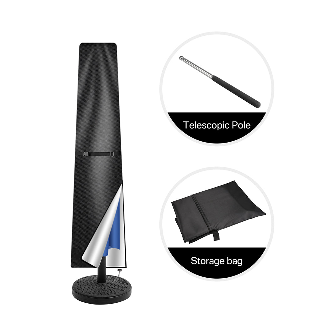 Large heavy duty garden parasol cover with zip 280cm Outdoor umbrella with telescopic pole and storage bag