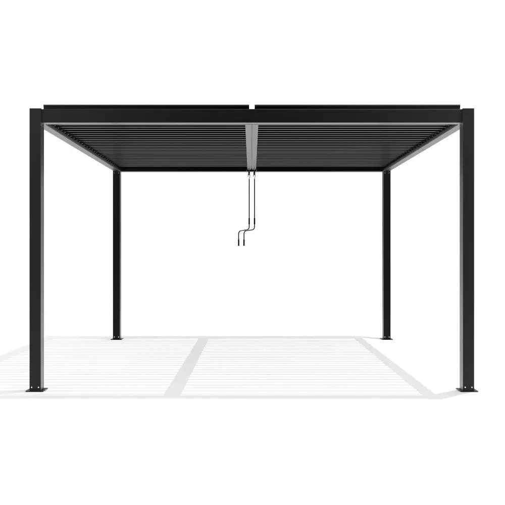 Deluxe Charcoal Pergola with roof