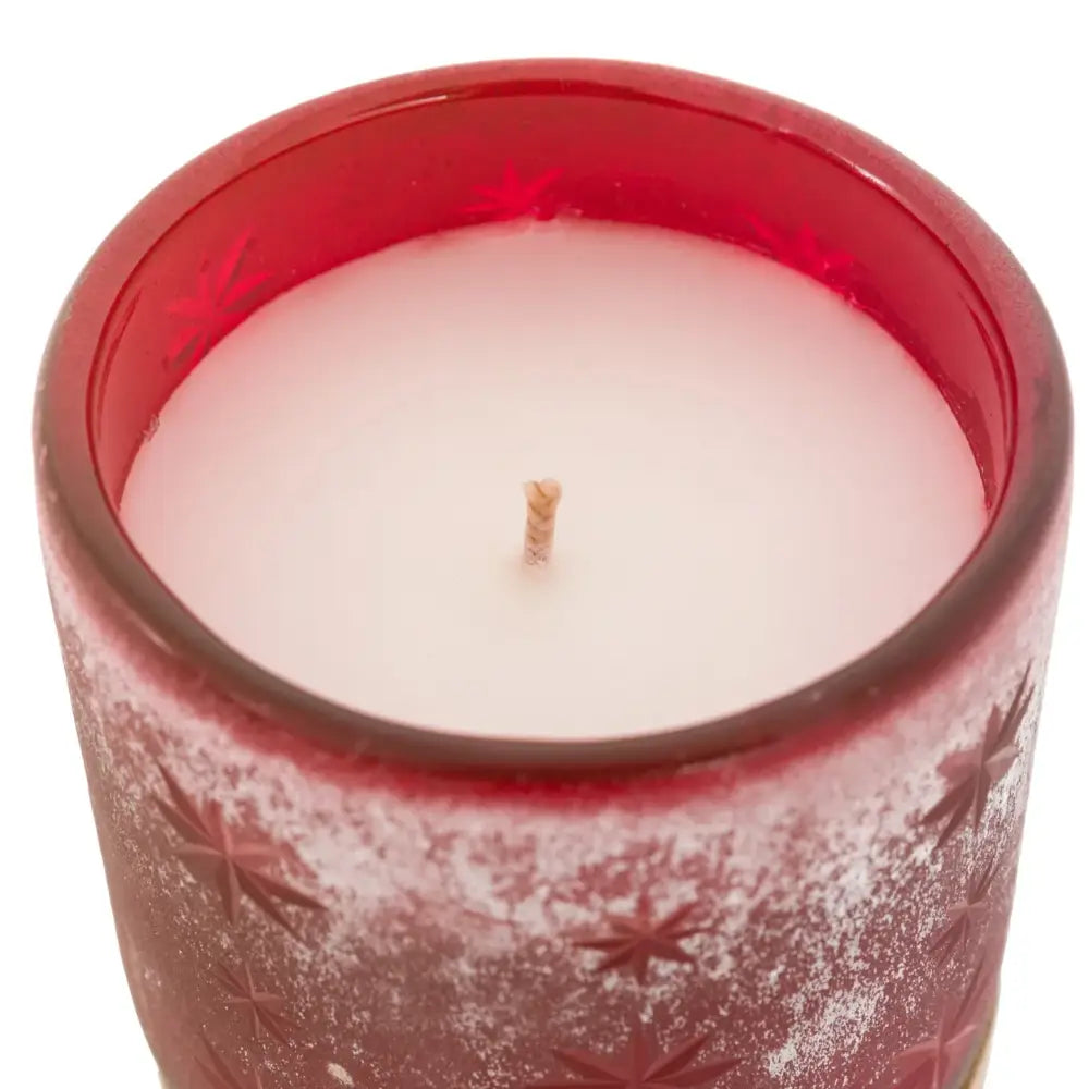 Elegant three-wick peony & musk candle in a tortoiseshell glass jar - Candle