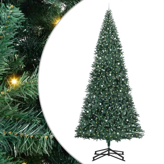 Embrace the artistry of festive refinement with the 500 cm Pre-Lit Green Christmas Tree - Seasonal & Holiday Decorations