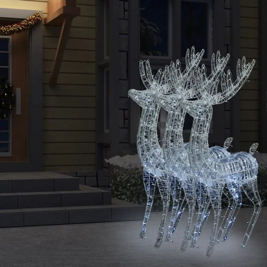 Illuminated Acrylic Reindeer - Luxury Christmas Collection
