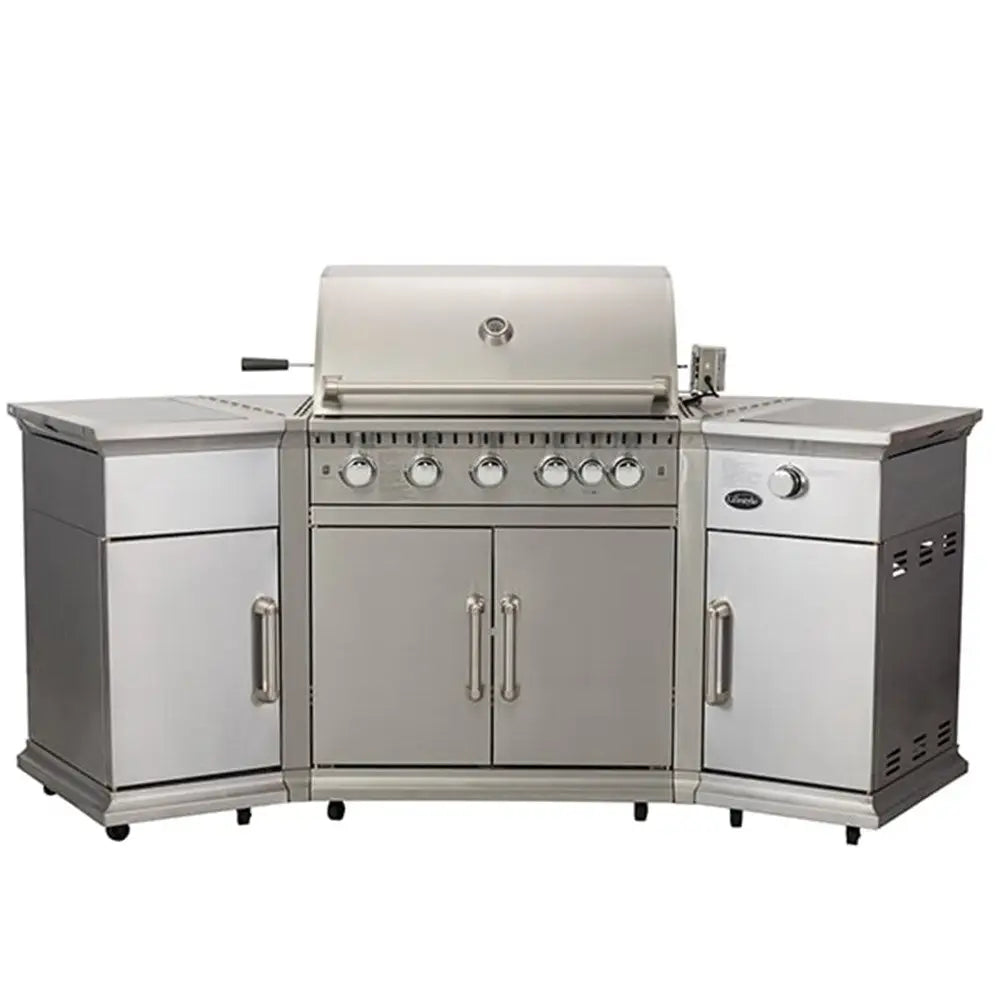 Premium 5-Burner Garden Gas BBQ with Ice Bucket and Storage - Garden BBQ