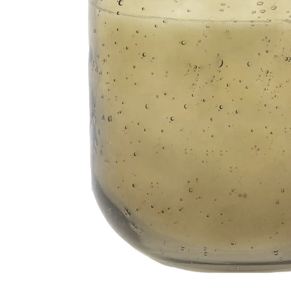 Recycled Green Glass Candle with Sandalwood & Cedarwood – Long-Burn Artisan Candle | Woodfalls Elite