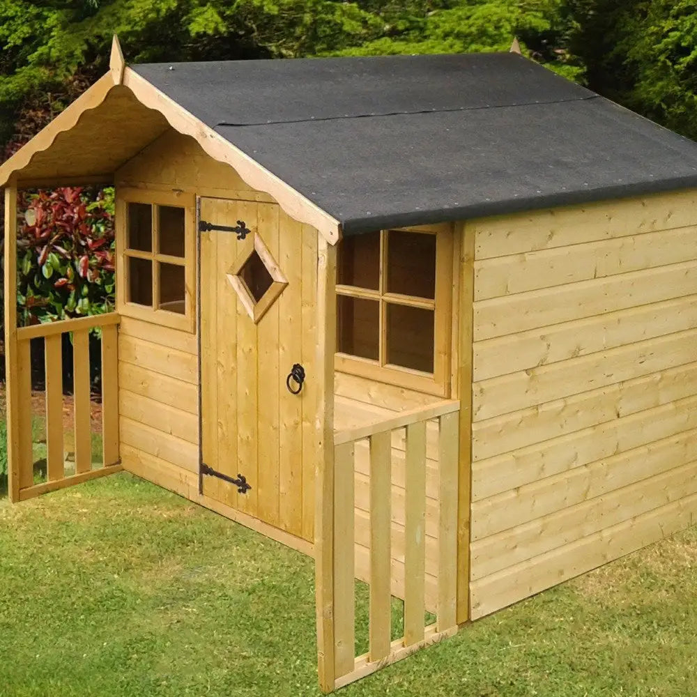 This Wooden Playhouse – Charming Garden Den for Kids 6ft x 4ft - Children Playhouse