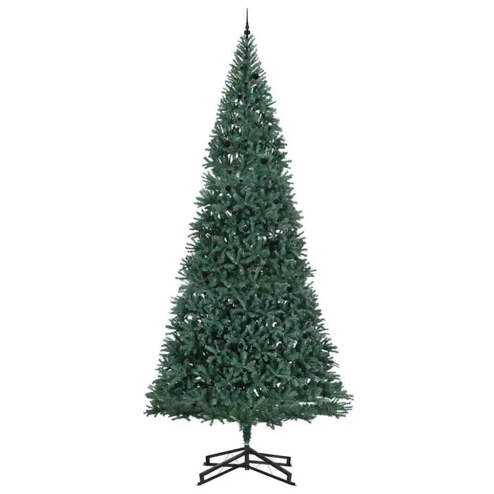 1 Artificial Pre-lit Christmas Tree With Ball Set Green 500 Cm - Seasonal & Holiday Decorations
