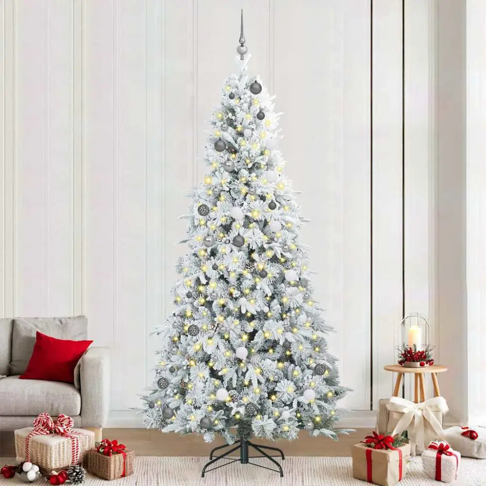 240cm Cone-Shaped Christmas Tree – Modern Luxury with Lifelike Detail - Seasonal & Holiday Decorations