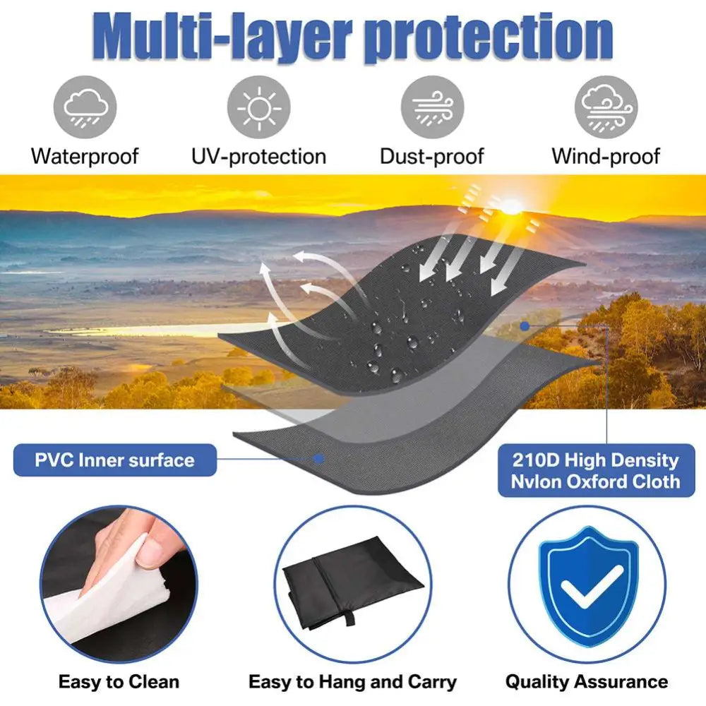 Large heavy duty garden parasol cover with zip. 280cm Garden Parasol Cover Patio Umbrella Heavy Duty Waterproof Furniture Protector