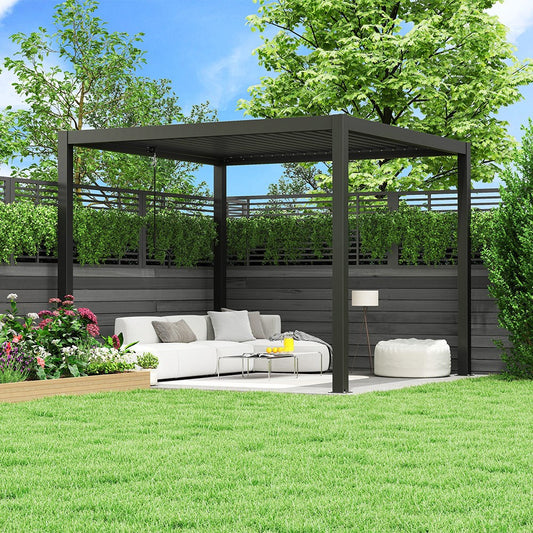 3m x 3m aluminium pergola. Garden pergola 
