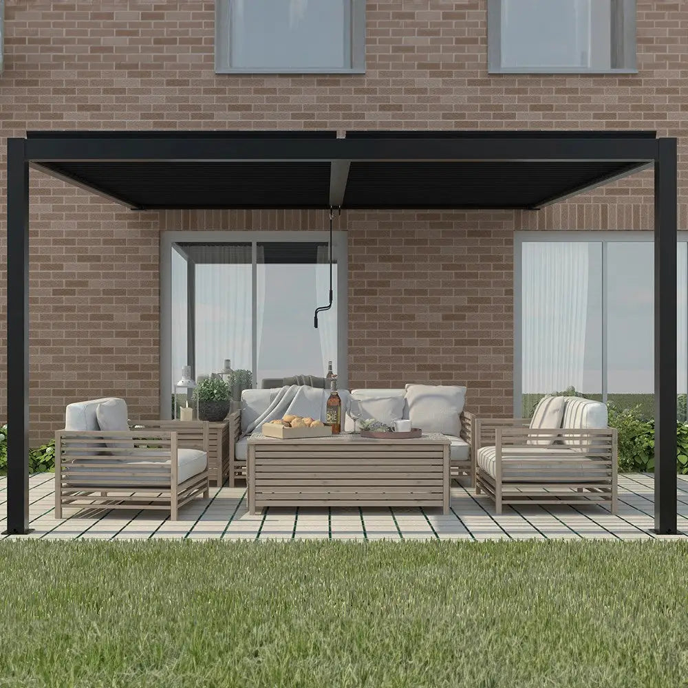 Wall mounted veranda with roof. Wall mounted veranda with roof. 