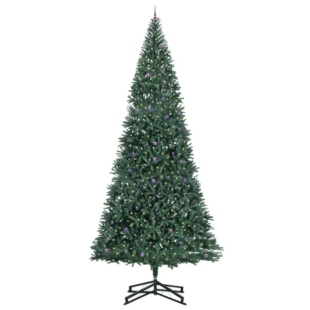 5-Metre Pre-Lit Green Christmas Tree. Embodies the essence of festive refinement — a statement of enduring elegance