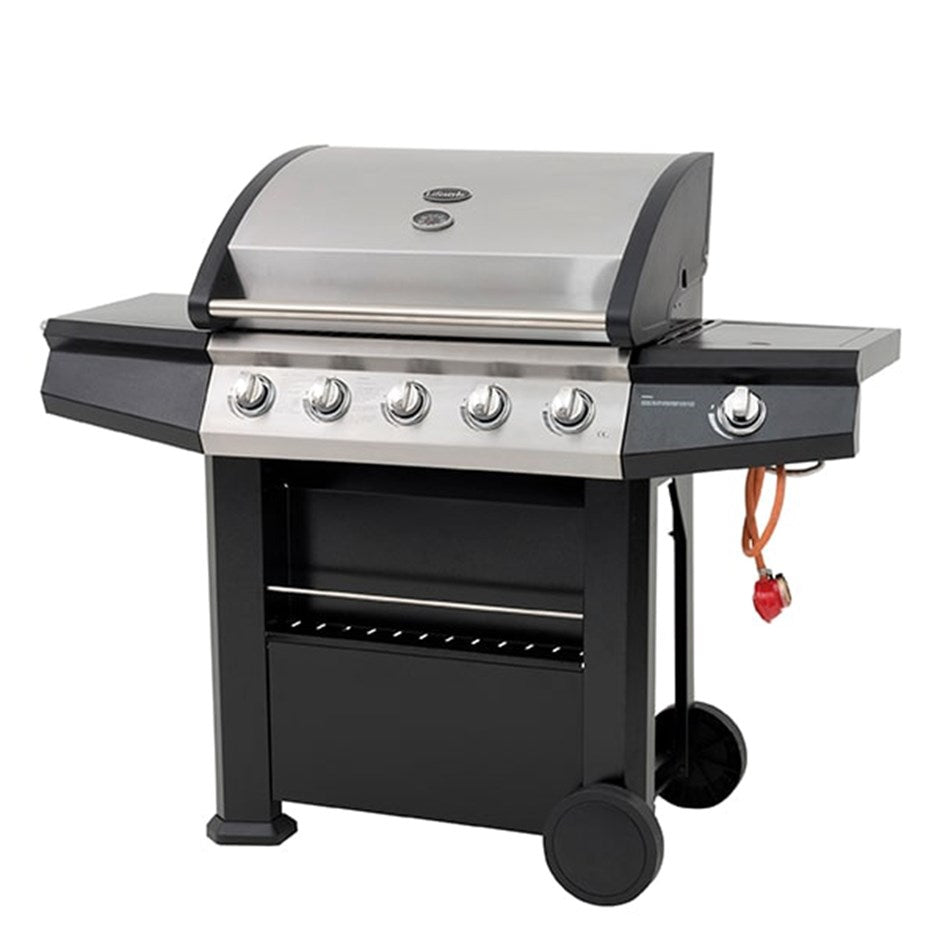 Dominica 6 Burner Gas BBQ with Side Burner & Warming Rack