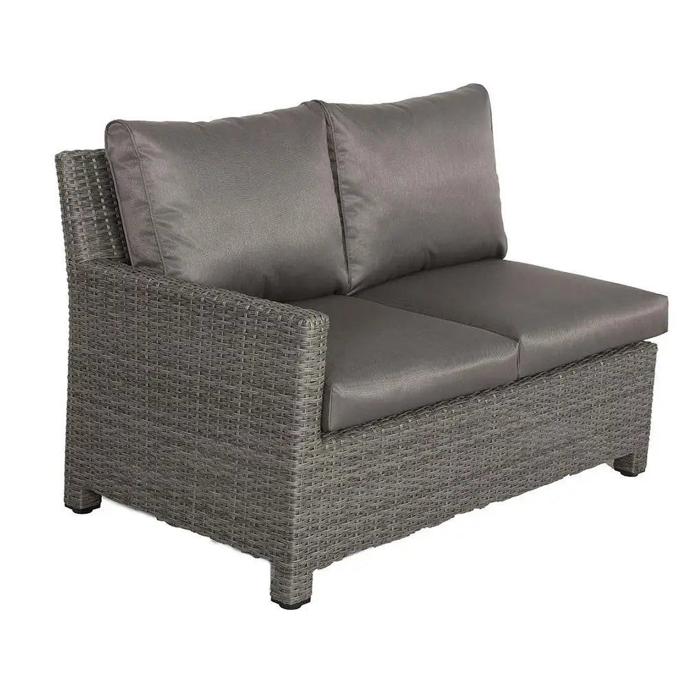 7-Seater Garden Corner Dining Set with Fire Pit Table – Modular Rattan Design - Garden Furniture Sets