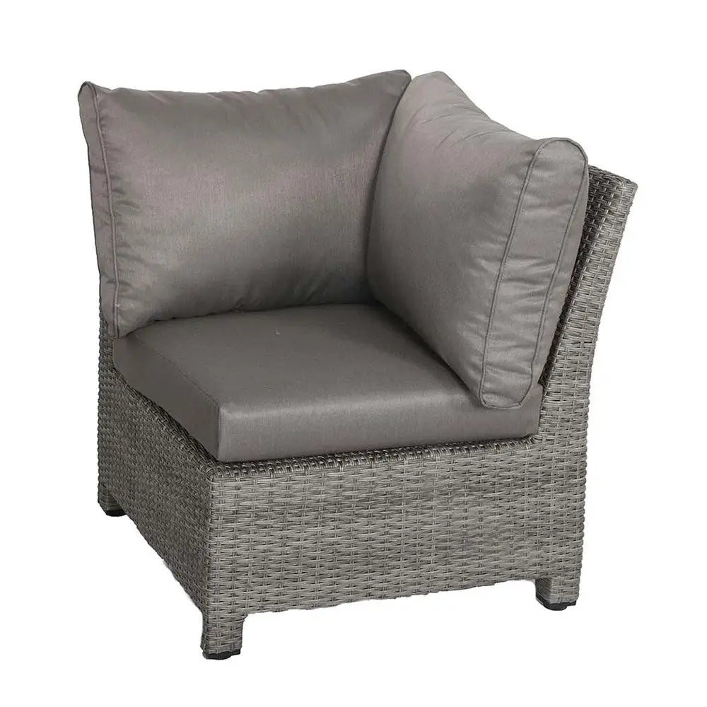 7-Seater Garden Corner Dining Set with Fire Pit Table – Modular Rattan Design - Garden Furniture Sets