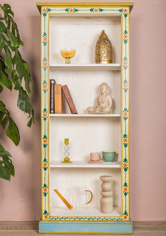 Tall Book Case Hand Painted