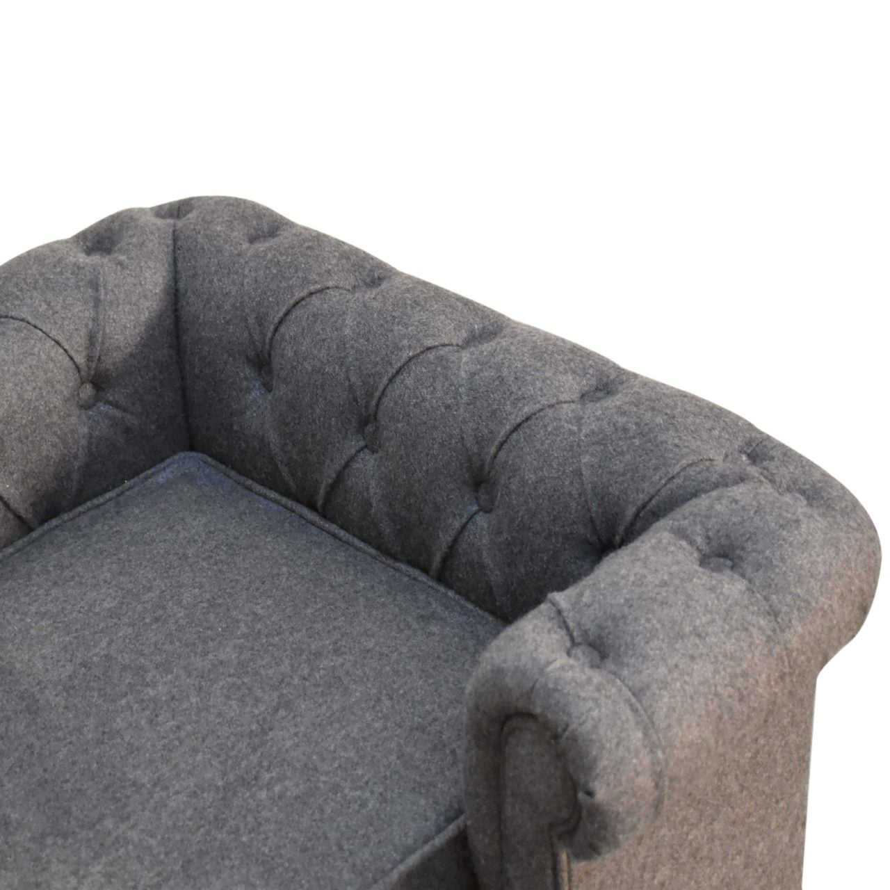 Luxury Large dog sofa bed. Grey tufted dog sofa 
