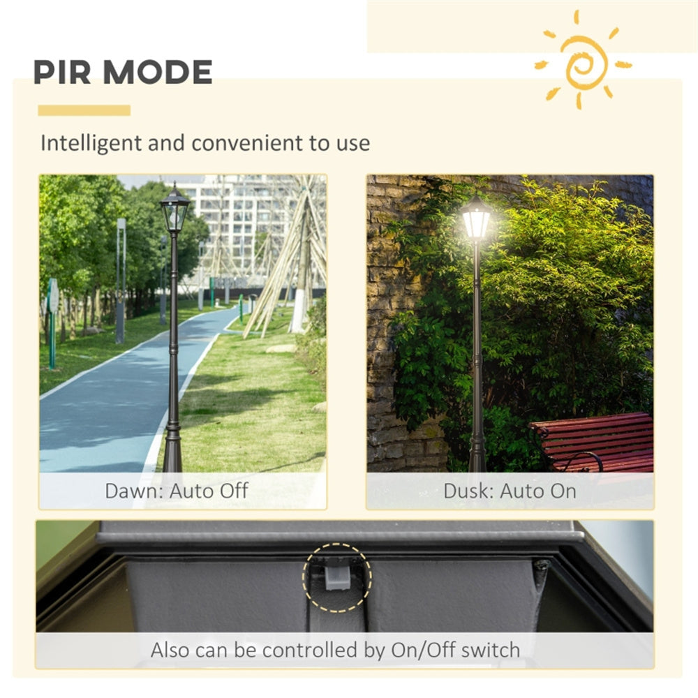 Outdoor traditional lamp post lights led. Elegant outdoor lighting.