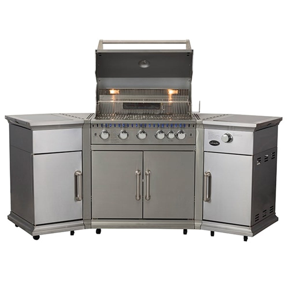 Premium 5-Burner Garden Gas BBQ with Ice Bucket and Storage