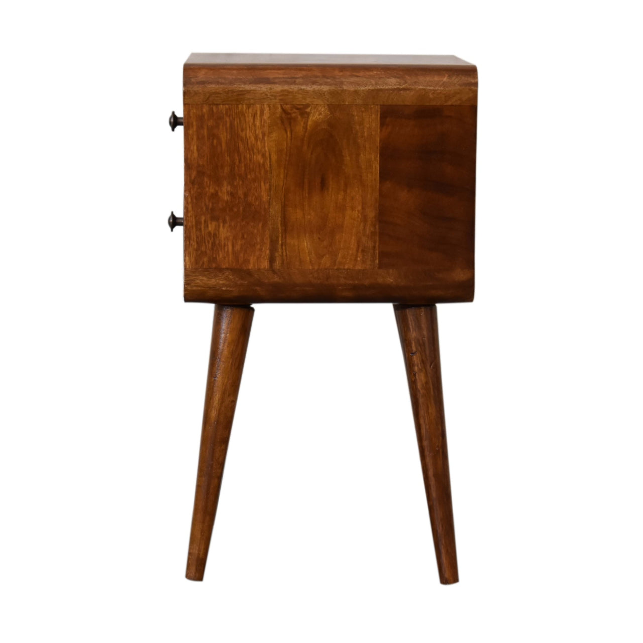 Wooden Bedside Cabinet with 2 Drawers Wooden side table 