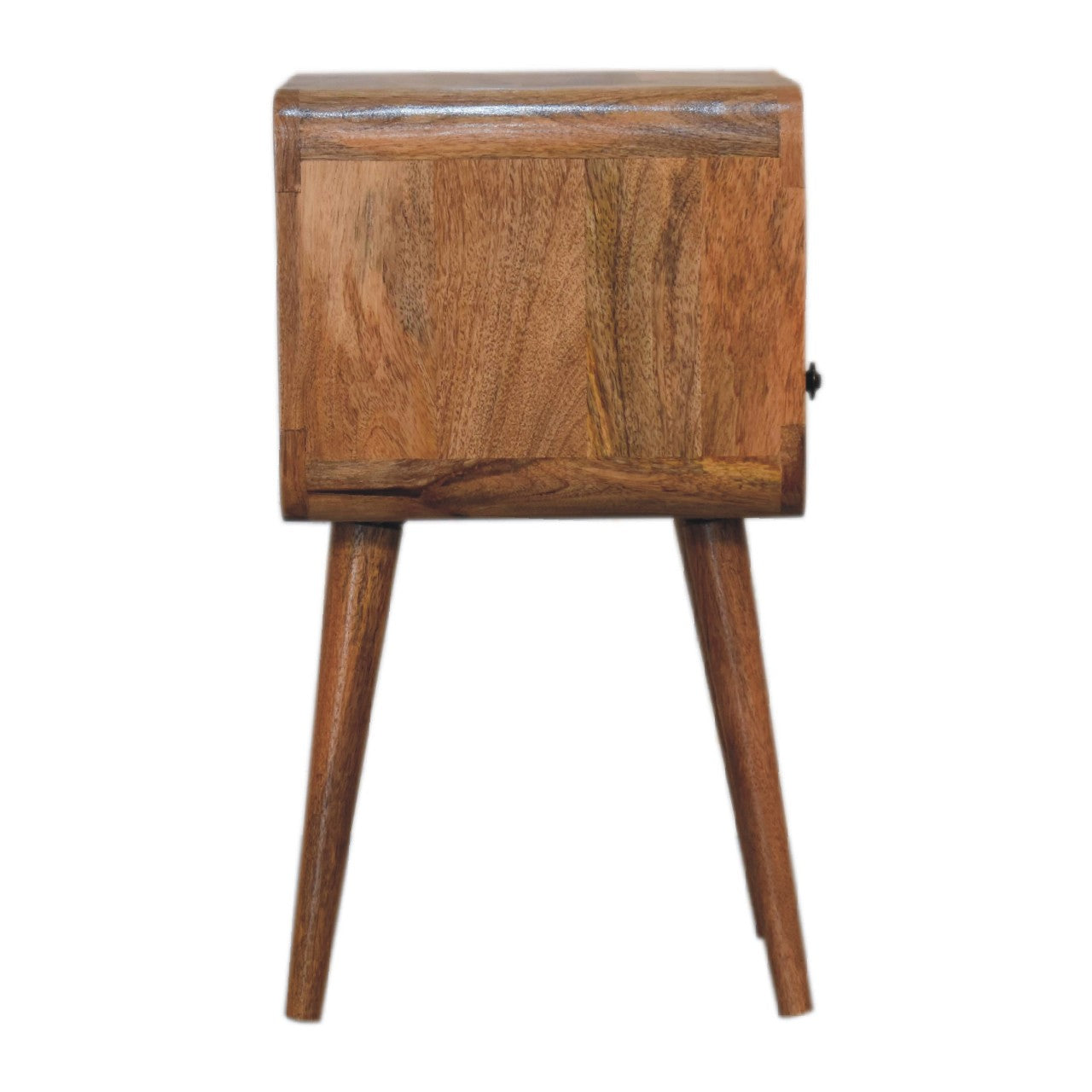 Tall Wooden side table with a single drawer 