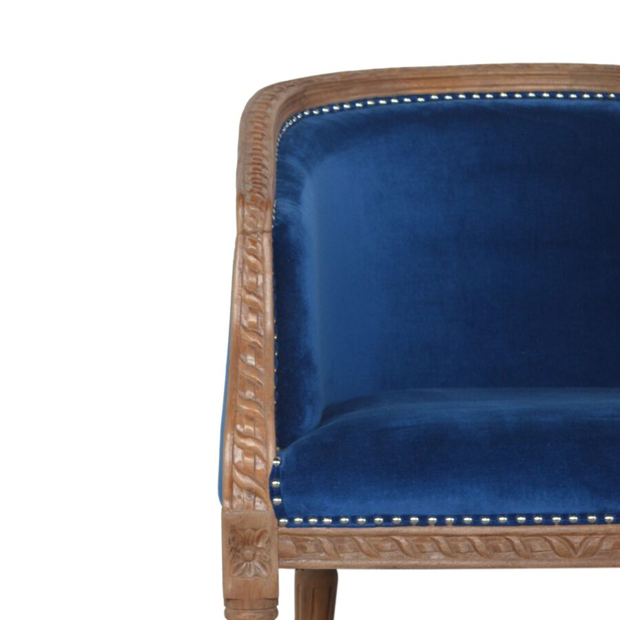 Luxury Velvet Occasional Chair. With velvet seat, arms and backrest. Available in 7 sumptuous colours.
