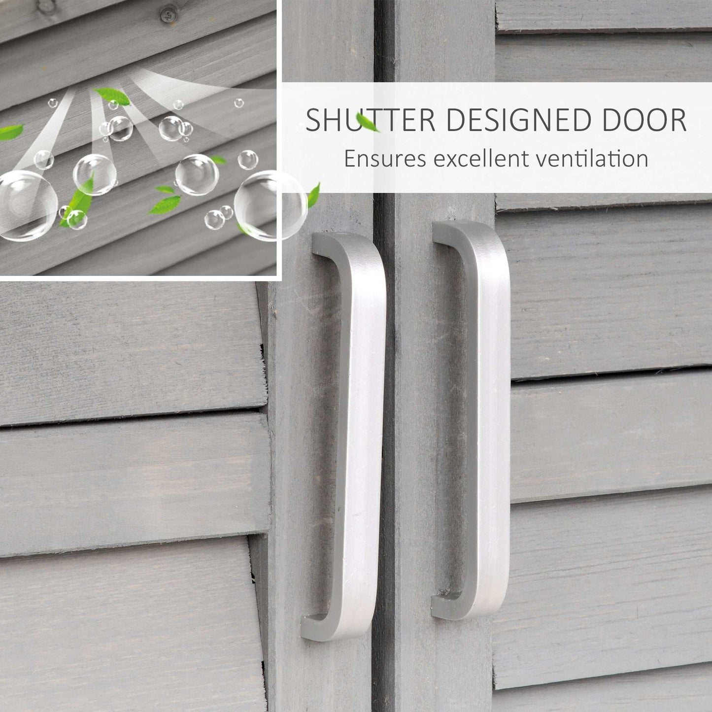 Luxury storage shed, with shutter door