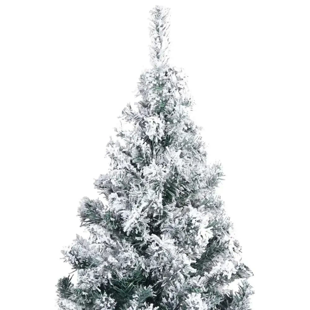 Artificial Pre-lit Christmas Tree With Decorations – 400cm Flocked Modern Centrepiece - Seasonal & Holiday Decorations