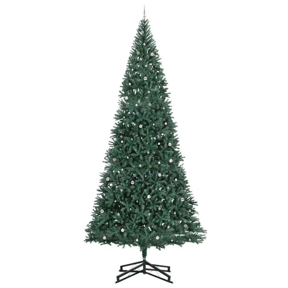 Beautifully refined Artificial Pre-lit Christmas Tree With Ball Set Green 500 Cm - Seasonal & Holiday Decorations