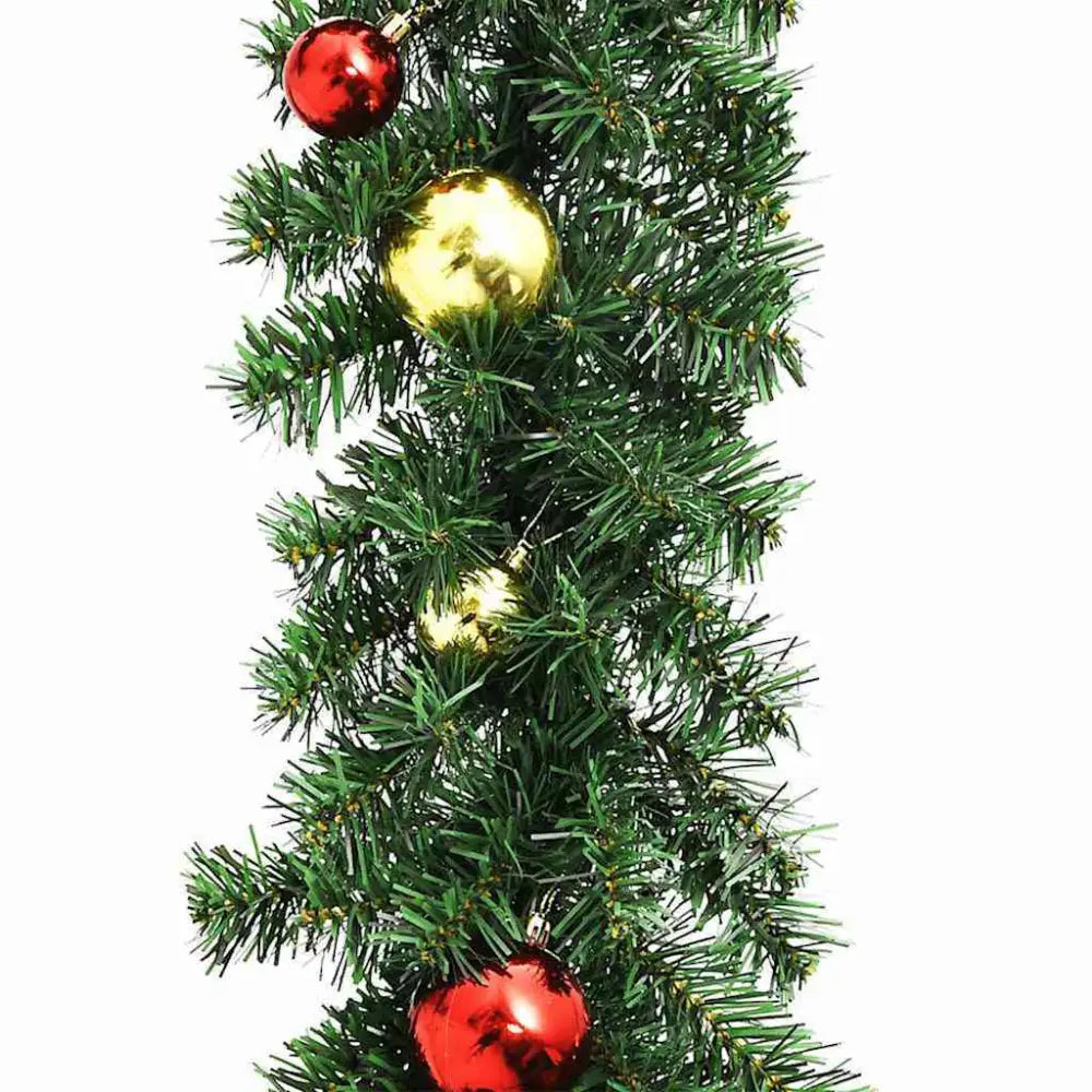 Christmas Garland with 600 LEDs 2 pcs Green PVC - Seasonal & Holiday Decorations