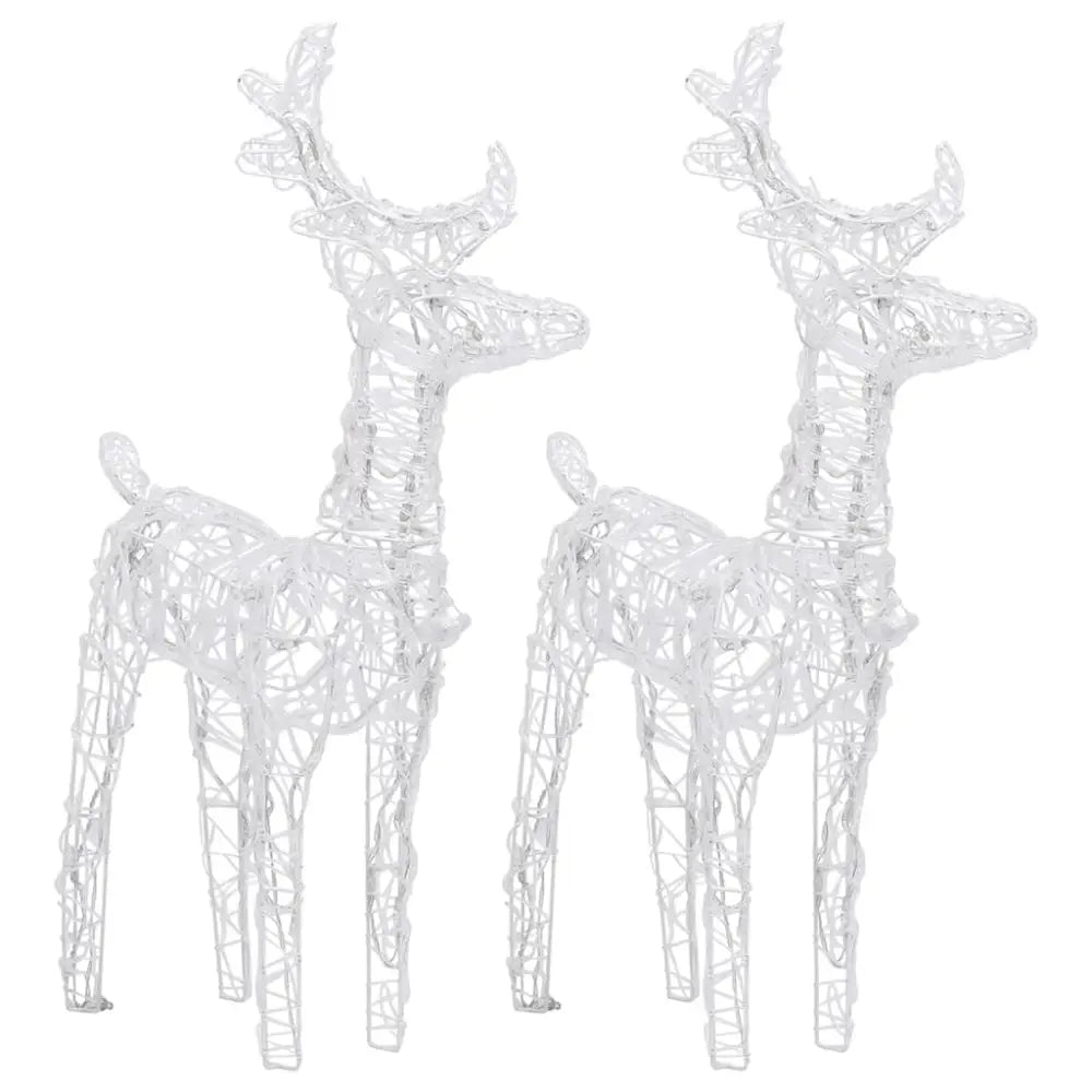 Distinguished illuminated reindeer and sleigh set - Luxury Christmas Collection