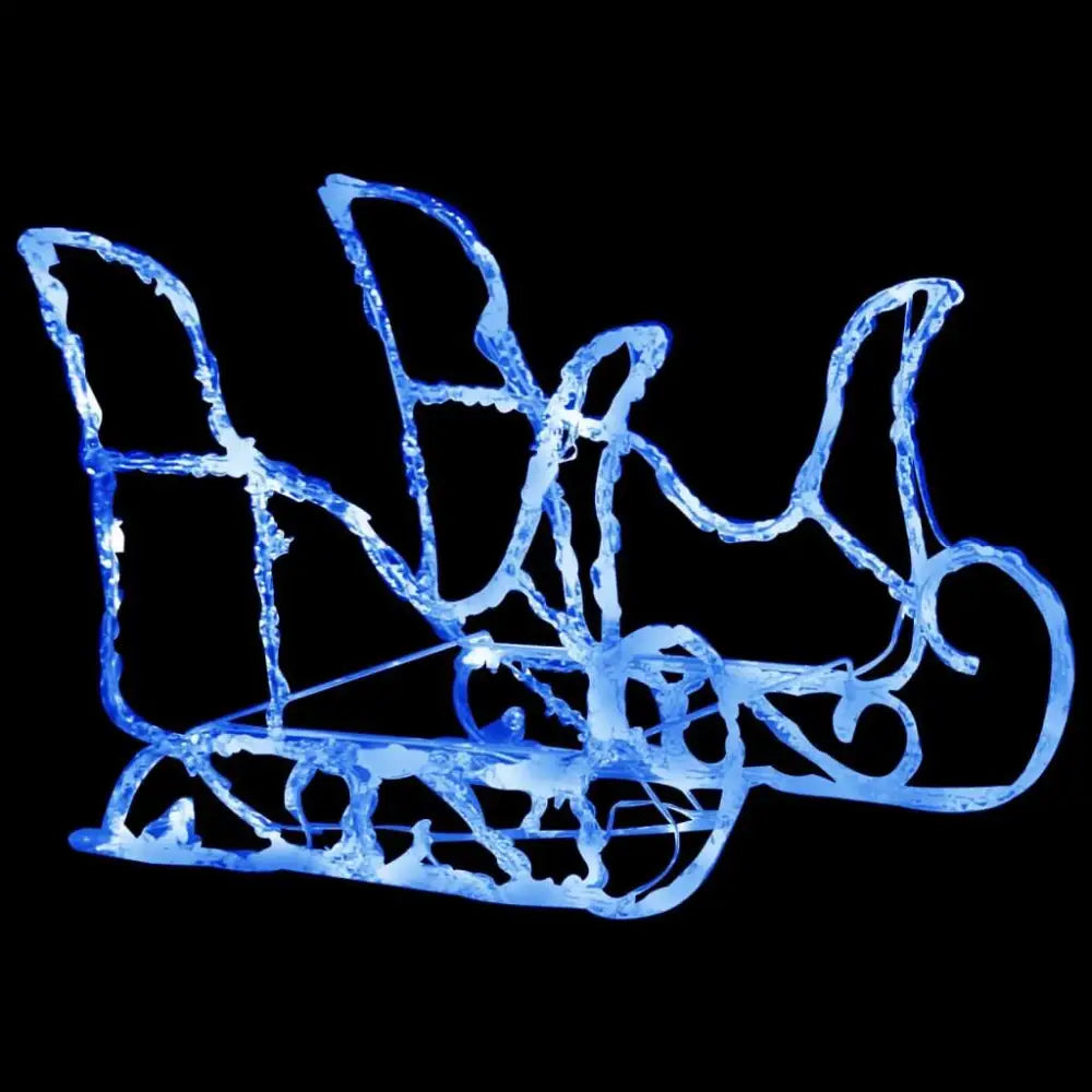 Distinguished illuminated reindeer and sleigh set - Luxury Christmas Collection