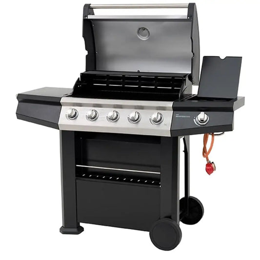 Dominica 6 Burner Gas BBQ with Side Burner & Warming Rack - Garden BBQ