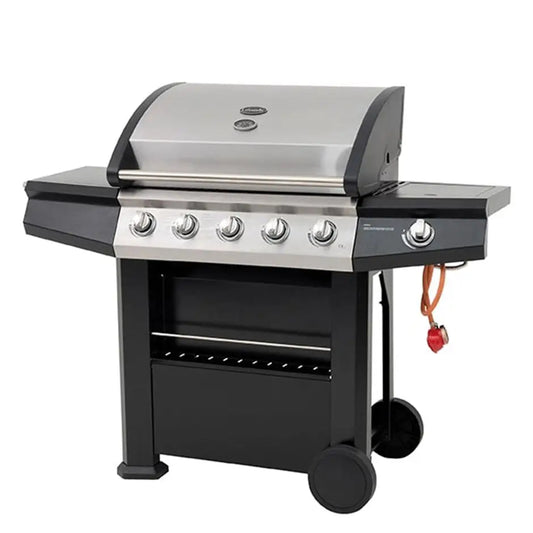 Dominica 6 Burner Gas BBQ with Side Burner & Warming Rack - Garden BBQ