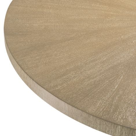 Designer Dining Table | Washed Oak Veneer Round Table