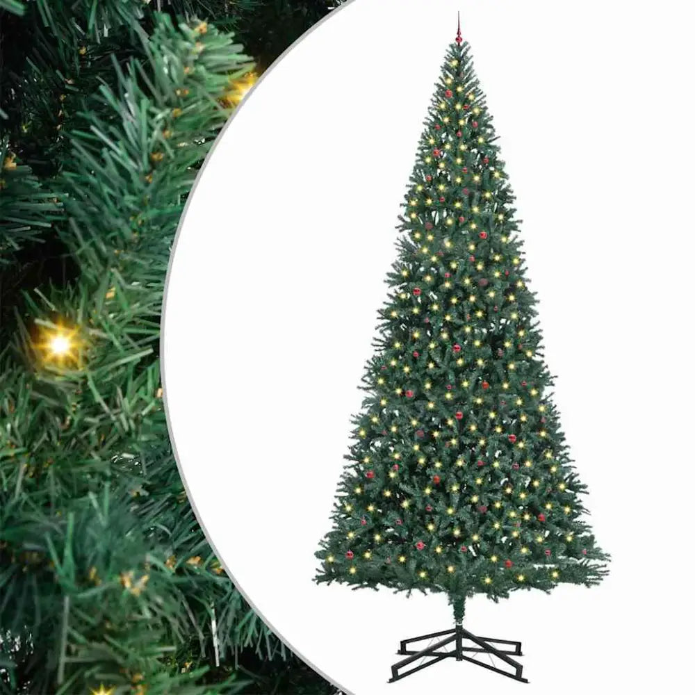 Elegant Artificial Pre-lit Christmas Tree for the discerning home. With Ball Set Green 500 Cm - Seasonal & Holiday