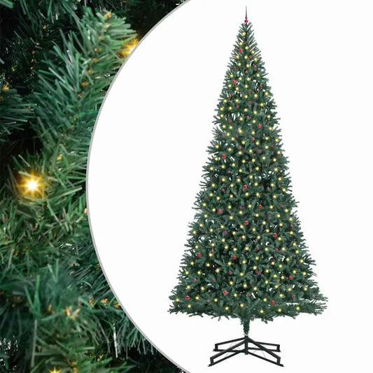 Elegant Artificial Pre-lit Christmas Tree for the discerning home. With Ball Set Green 500 Cm - Seasonal & Holiday