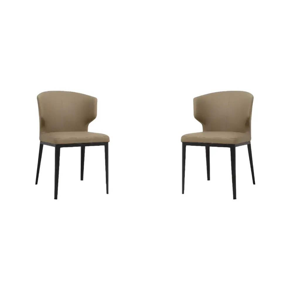 Elegant ContemporaryDining Chairs – Set of 2 in Buffalo Shade - Dining Chairs