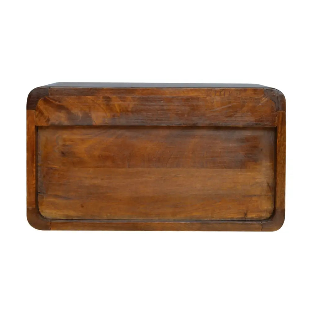 Floating bedside table set with drawer. Eco-friendly home decor. Ethical wood sourcing.