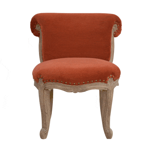 French Style Chair. Available in various sumptuous colours