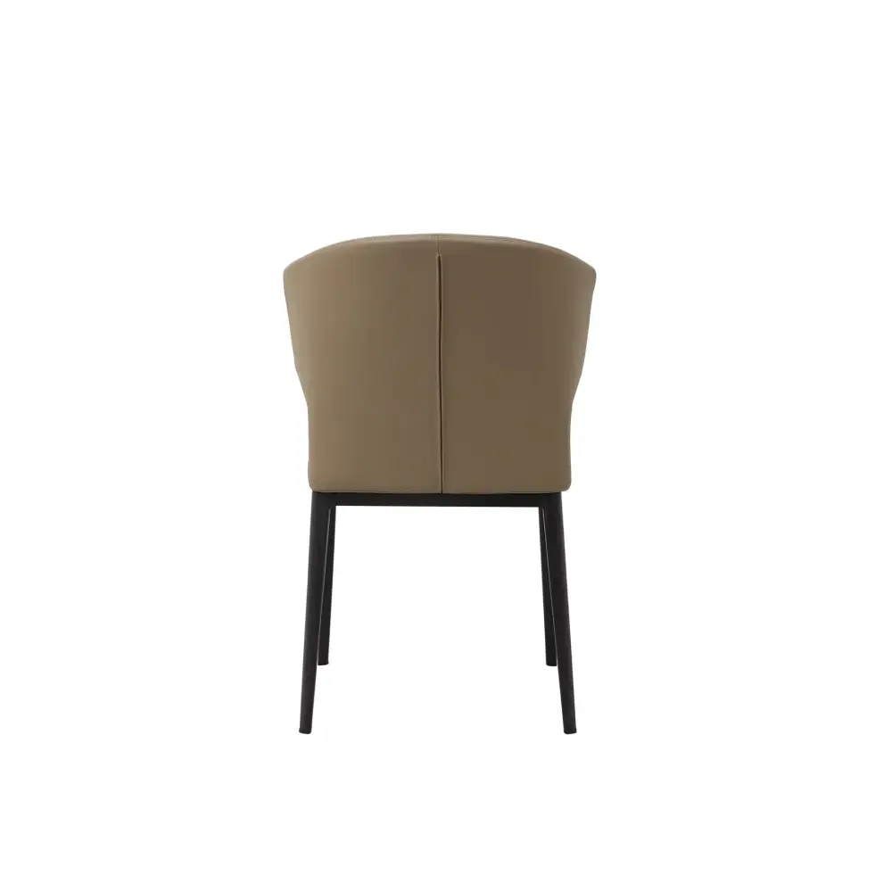 Detail of Luxury Beige chair with black legs 