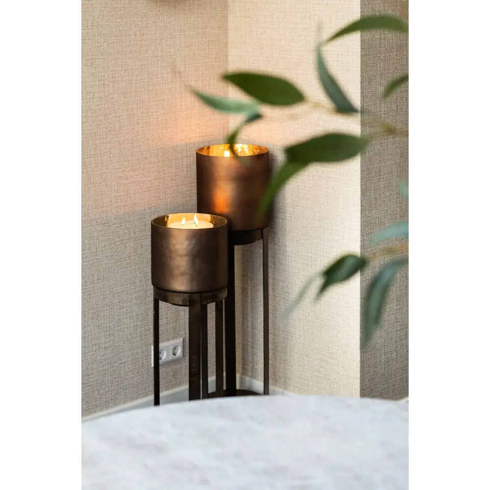 Hurricane Mione Large Lantern – Bronze Finish