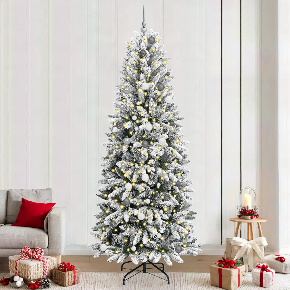 Luxury Artificial Christmas Tree With an amazing 300 LEDs in White 93 X 93 X 240 Cm - Luxury Christmas Collection