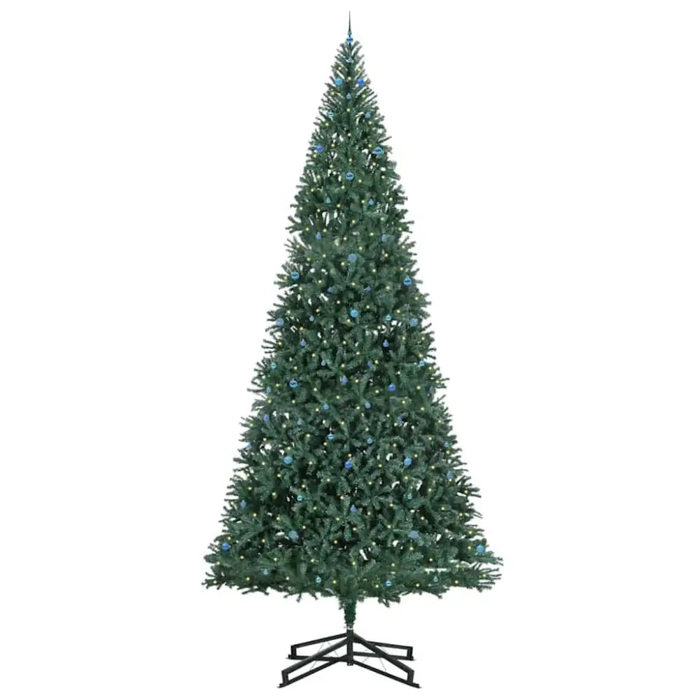 Luxury Artificial Pre-lit Christmas Tree With Ball Set Green 500 Cm - Seasonal & Holiday Decorations