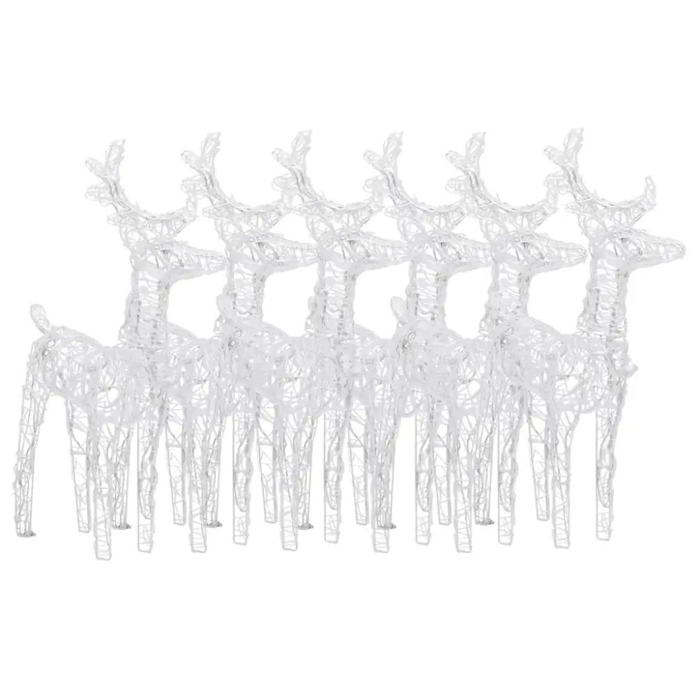 Luxury Enchanting set of six glowing Christmas reindeer - Luxury Christmas Collection