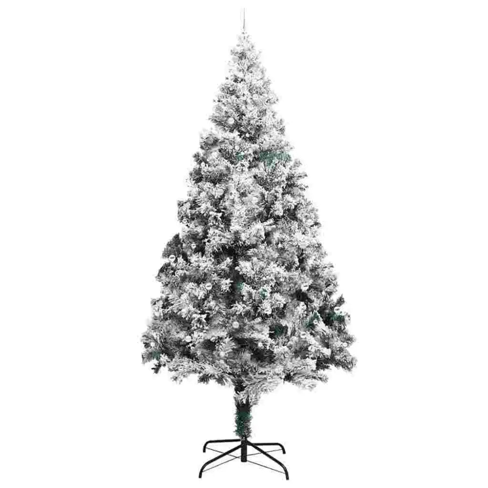 Luxury Flocked Pre-Lit Christmas Tree – Refined USB-Powered Decor - Seasonal & Holiday Decorations