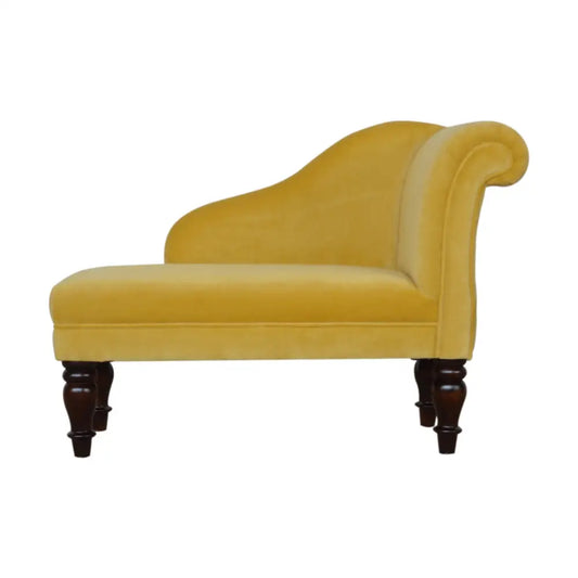 Keyword
Luxury velvet chaise lounge sofa. Yellow velvet chaise lounge chair