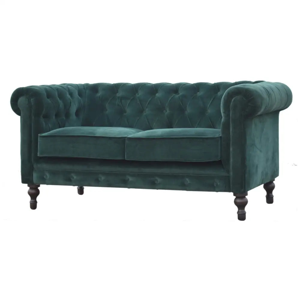 Luxury Velvet Chesterfield Sofa Green velvet sofa 