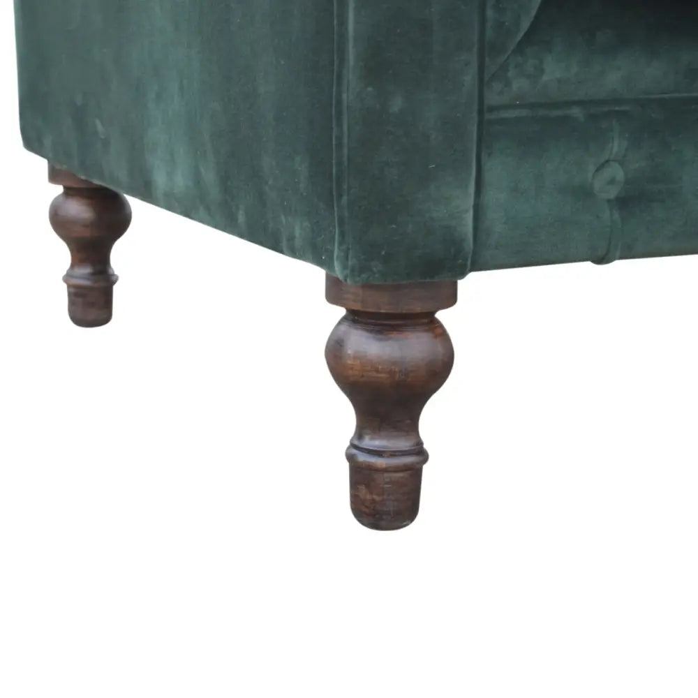 Luxury Velvet Chesterfield Sofa Green velvet 